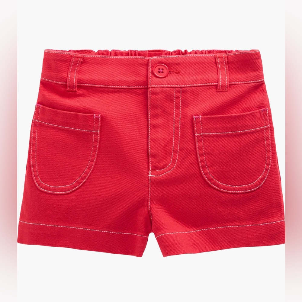Mini Boden Kids' Patch Pocket Stretch
Cotton Shorts